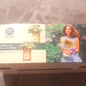 Lejorain Remote Mason Jar wall sconce